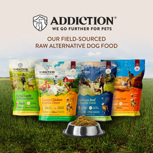 Addiction Raw Dehydrated Dog Food - Herb Lamb & Potatoes 0.9kg