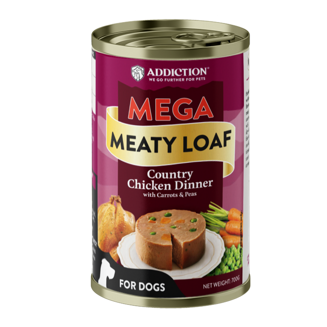 MEGA Country Chicken Dinner with Carrots & Peas Meaty Loaf Wet Dog Food 700g