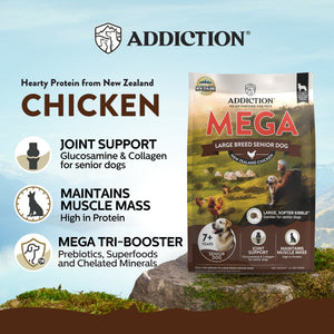 Addiction MEGA Chicken - Large Breed Senior Dog Food