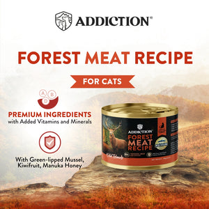 Wild Islands Forest Meat Venison & Beef Canned Cat Food 185g