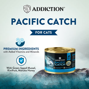 Wild Islands Pacific Catch Ocean Fish & Salmon Canned Cat Food 185g
