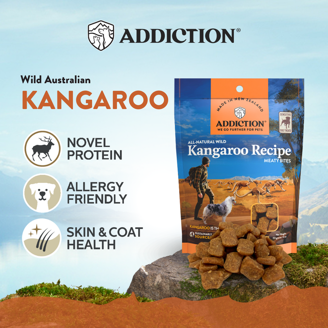 Addiction Meaty Bites Treats - Kangaroo