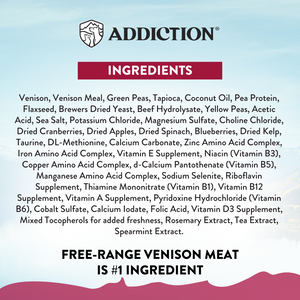 Addiction Viva La Venison Small -Breed Dog Food