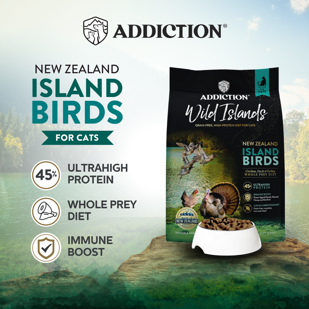 Addiction Wild Islands Island Birds - Chicken, Duck & Turkey Cat Food - Available in 1.8kg & 4.5kg