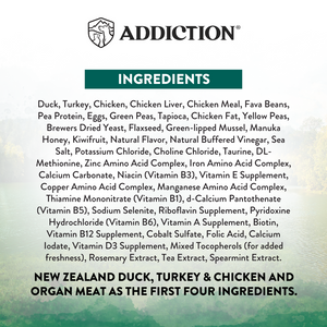 Addiction Wild Islands Island Birds - Duck, Turkey & Chicken Dry Dog Food - Available in 1.8kg & 9kg