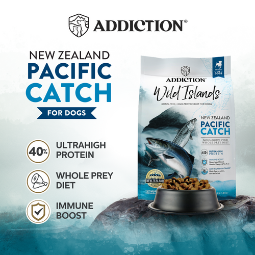 Addiction Wild Islands Pacific Catch -  High-Protein Diet Dry Dog Food - Available 1.8kg & 9kg