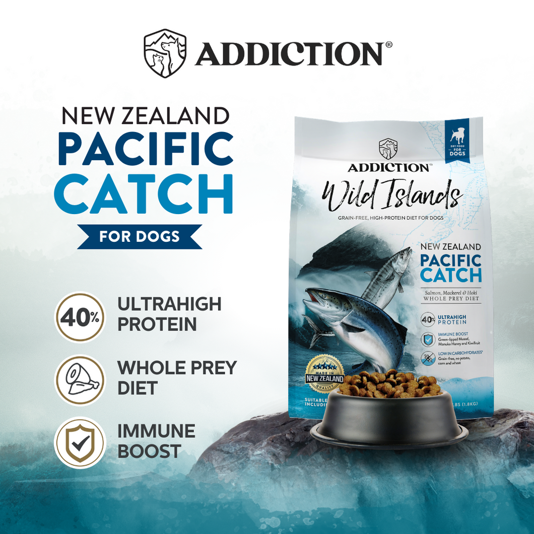 Addiction Wild Islands Pacific Catch Dog Food NZ Grain Free Dog Food