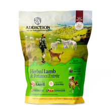 Addiction Raw Dehydrated Dog Food - Herb Lamb & Potatoes 0.9kg