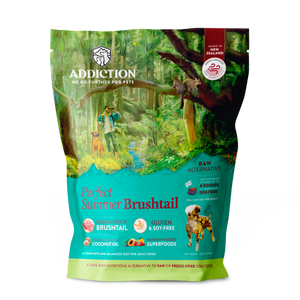 Addiction Raw Dehydrated Dog Food - Perfect Summer Brushtail 0.9kg